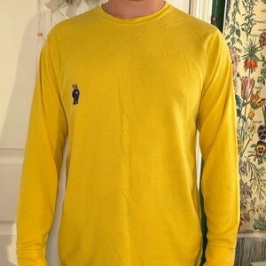 Polo Ralph Lauren Yellow Long Sleeve Shirt with Logo